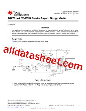 ti rfid reader ic|TRF7962A data sheet, product information and support .